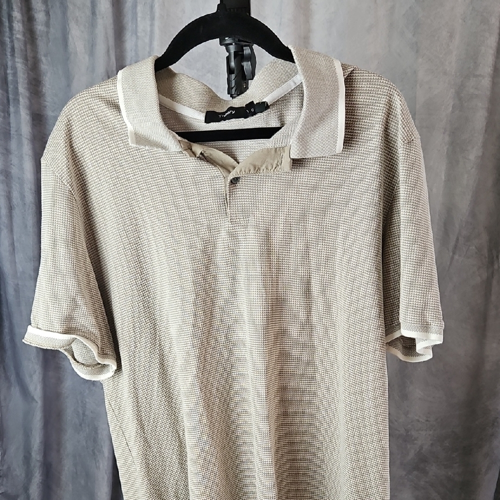 Theory Beige Polo Shirt